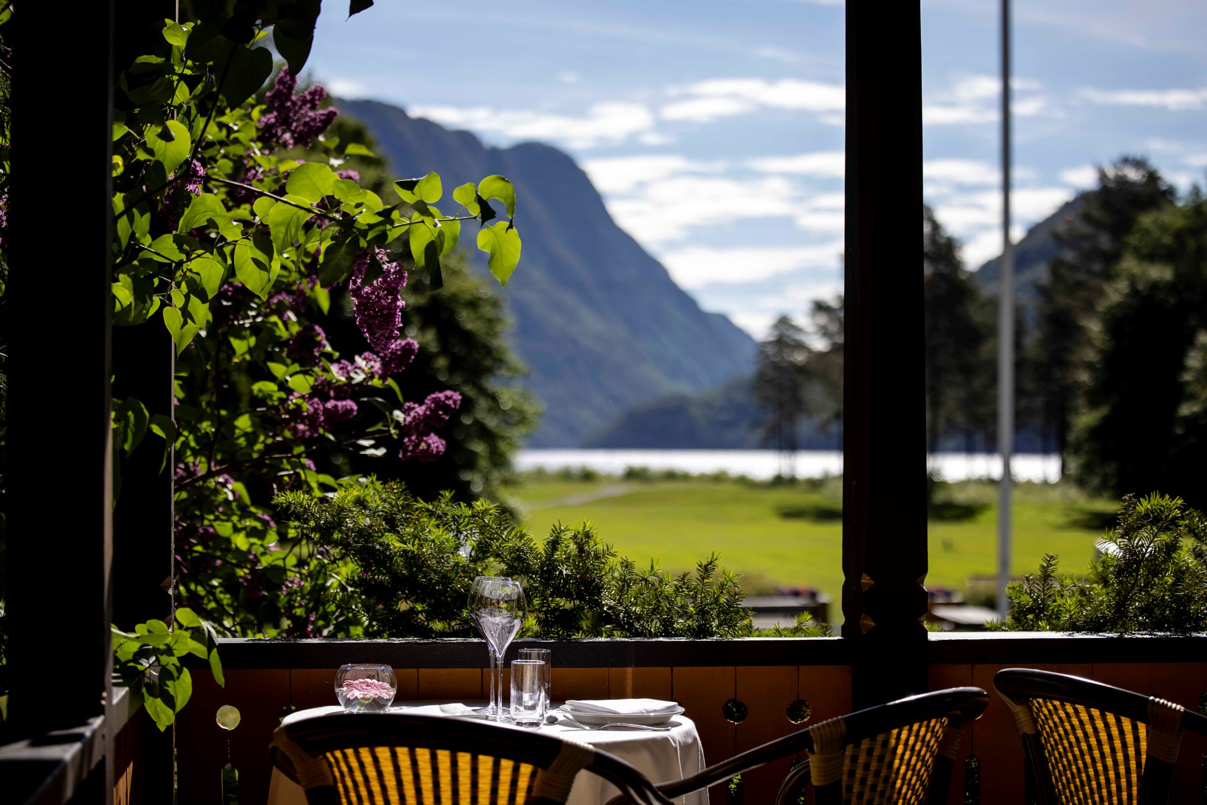 Hageliv på Dalen Hotel